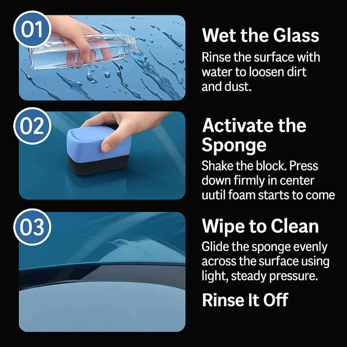 Oil Film 2.0 - Clear glass for safe rides